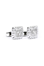 Grazie Filipeti Imperial White Cufflinks