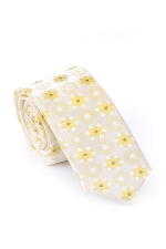 Pink Tie With Flowers