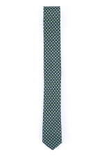Blue & Green Tie With Dots