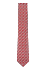 Red Tie With Ivory
