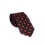 Cravata clasica neagra cu floricele rosii