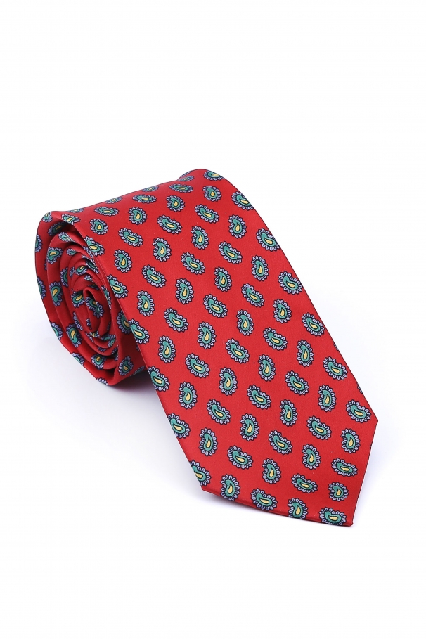Red Tie With Paisley Pattern