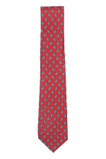 Red Tie With Paisley Pattern