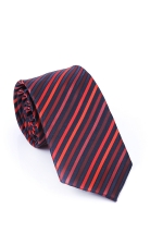 Black Tie With Red Lines