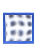 Blue Pocket Square With Dots