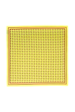 Yellow Pocket Square With Dots