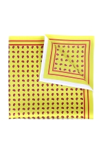 Yellow Pocket Square With Dots