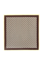 Ivory Pocket Square With Dots