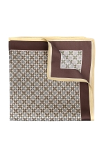 Ivory Pocket Square With Dots