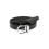 Black leather belt with detachable buckle by Grazie Filipeti