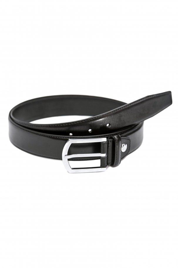 Leather belt with stainless steel buckle by Grazie Filipeti