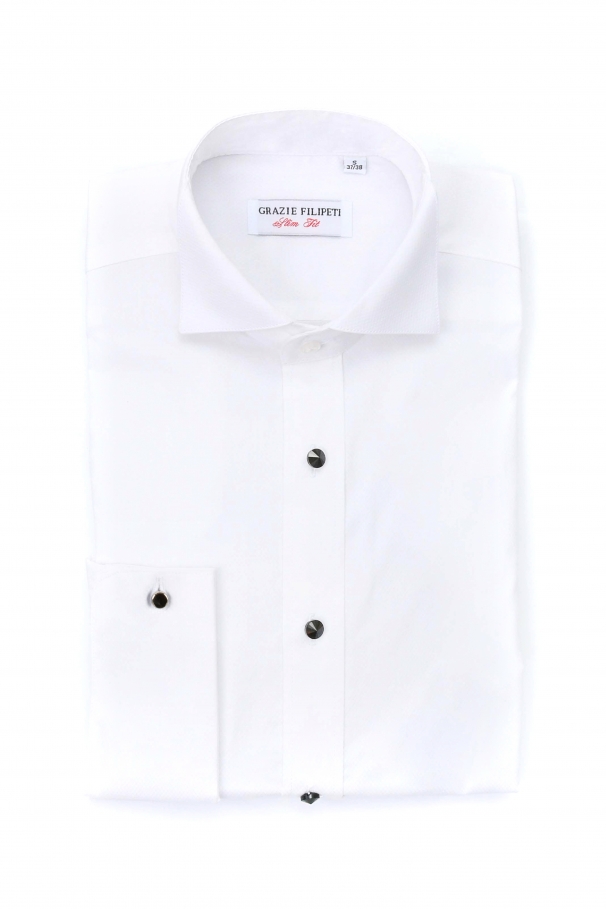Evening white shirt for men with cufflinks