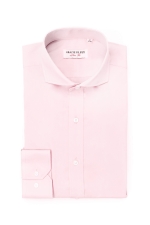Pink casual shirt with pearl buttons