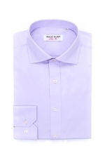 Purple casual shirt with pearl buttons