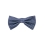 Navy blue silk bow tie with dots by Grazie Filipeti