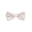 Silver silk bow tie with black dots by Grazie Filipeti