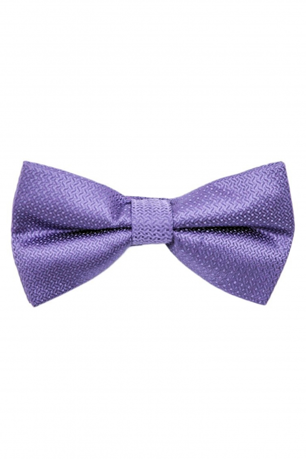 Purple silk bow tie with dots by Grazie Filipeti