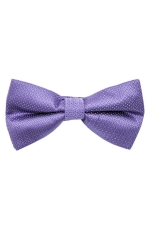 Papion din matase violet in picatele albe
