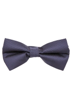 Gri silk bow tie with purple dots by Grazie Filipeti