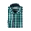 Camasa slim fit in carouri bleumarin cu verde