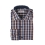 Camasa slim fit in carouri bleumarin si maro