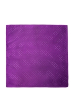Purple Pocket Square With White Dots