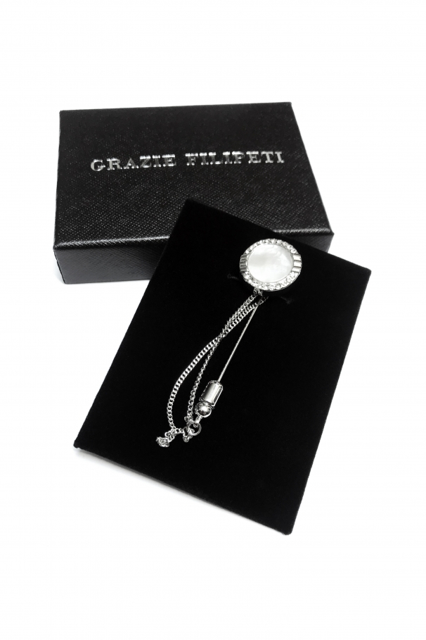 Lapel Pin with crystals by Grazie Filipeti
