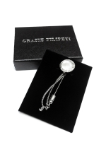 Lapel Pin with crystals by Grazie Filipeti