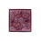 Burgundy Pocket Square With Paisley Pattern