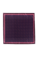Pink Pocket Square With yellow wings