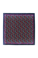 Purple Pocket Square in multicolored spots