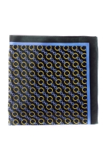 Green Pocket Square with yellow wings