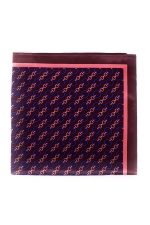 Pink Pocket Square With yellow wings
