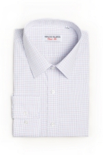 Classic fit shirt with blue & pink squares