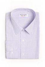 Classic fit shirt with blue & pink little squares