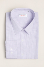 Cămașă classic fit în pătrățele bleu și roz