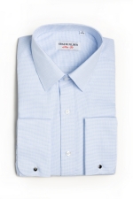 Blue dots shirt with cufflinks