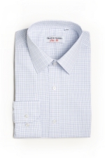 Classic collar blue square shirt