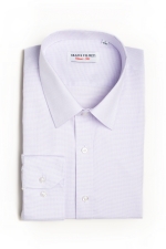Classic fit shirt with purple dots