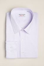 Classic fit shirt with purple dots
