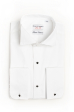 Ivory formal shirt with visible buttons