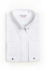 White shirt with pin needle for collar