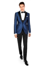 Costum mire albastru imperial
