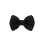 Papion clasic negru din matase