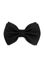 Papion clasic negru din matase