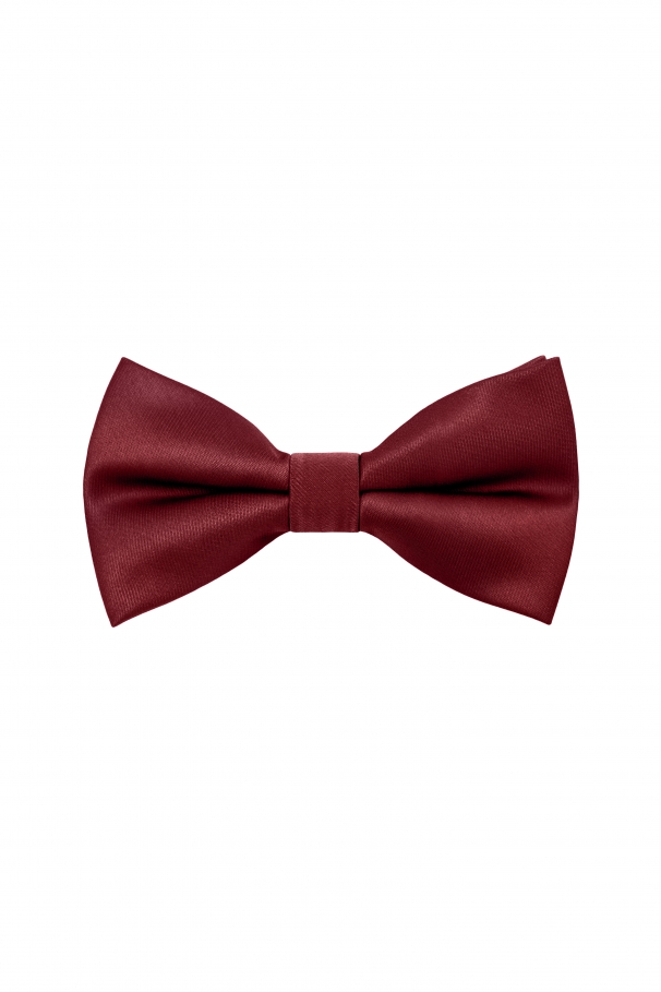 Burgundy silk bow tie by Grazie Filipeti