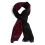 Burgundy cashmere scarf with two sides