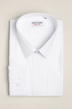 Cămașă classic fit albă uni